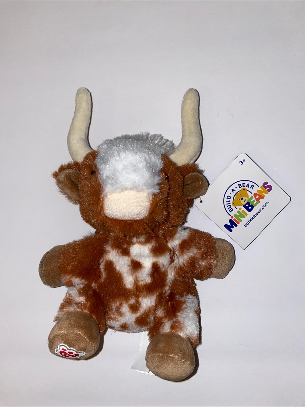 Build A Bear Mini Beans 2024 Longhorn Stuffed Animal Plush